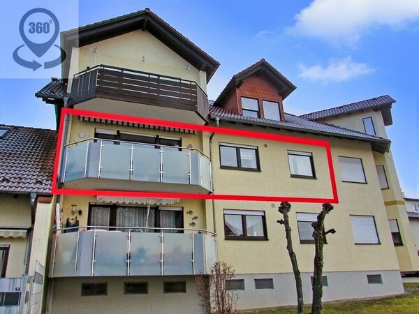 Bild 1: Blick auf die Wohnung