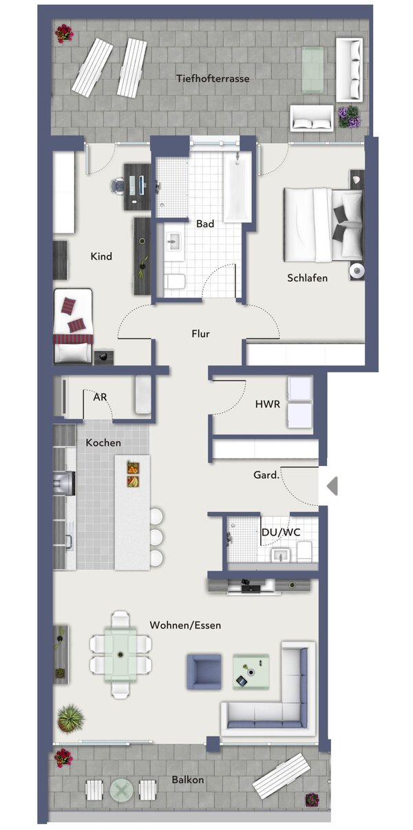 Bild 2: Grundriss Wohnung