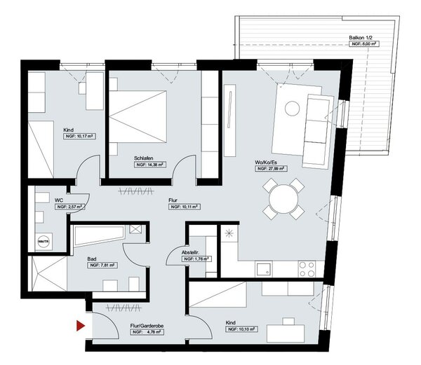 Bild 1: Wohnung 9