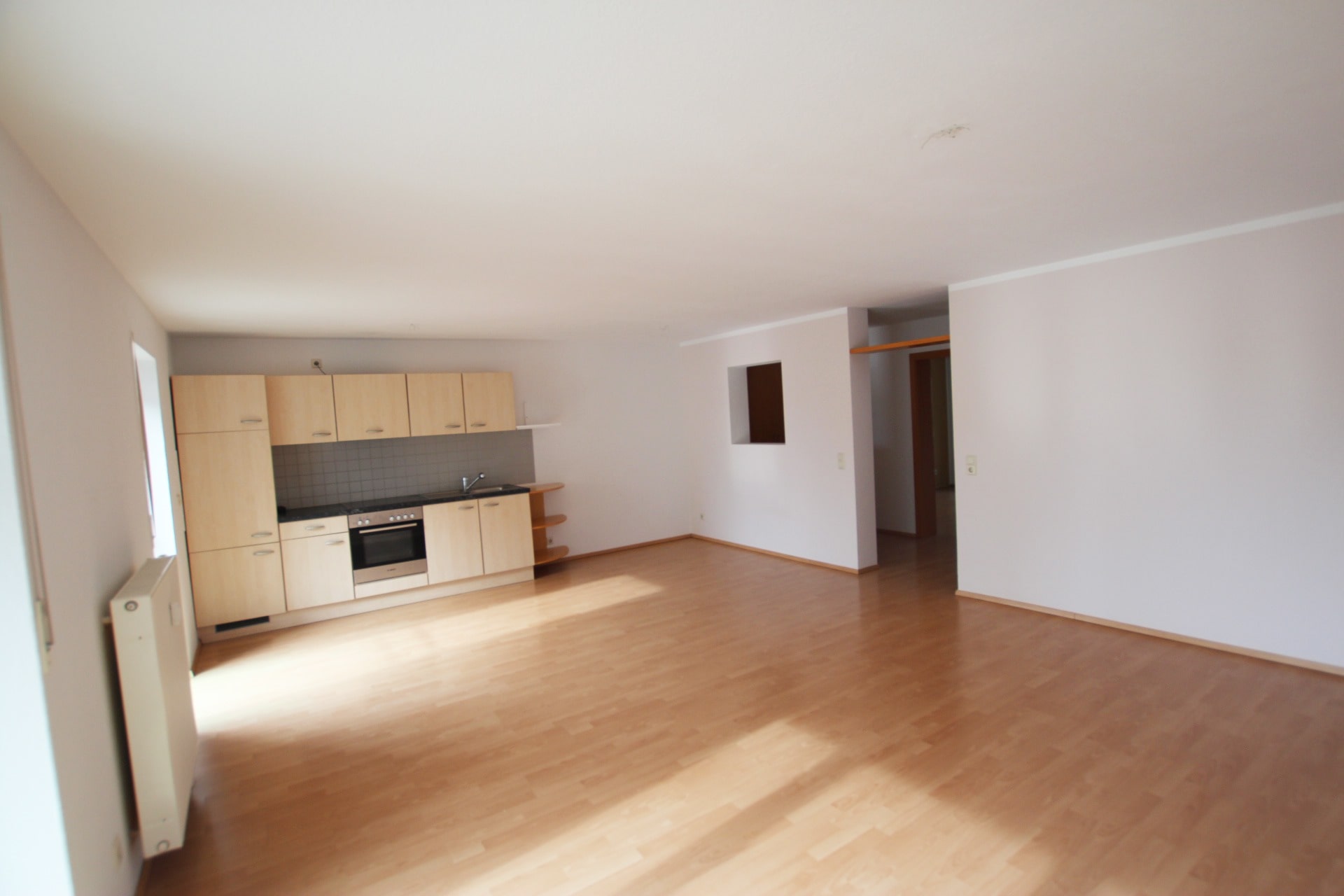 Wohnzimmer mit Küchenzeile